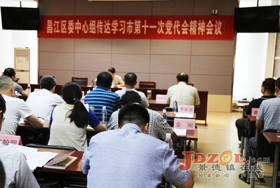 昌江区组织学习传达市第十一次党代会精神