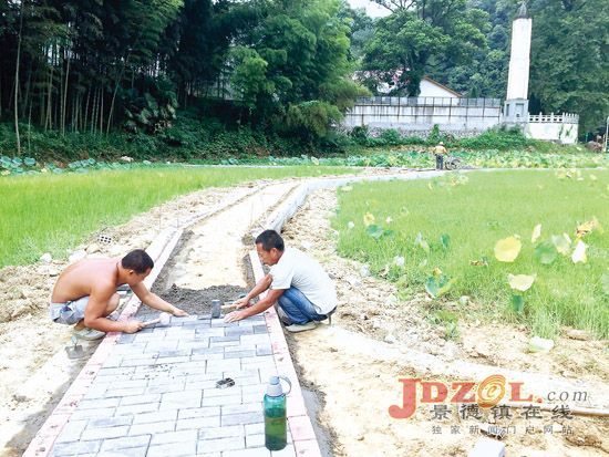 昌江区荷塘乡新铺青砖路面